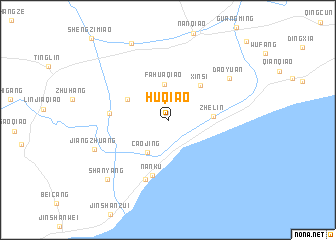 map of Huqiao