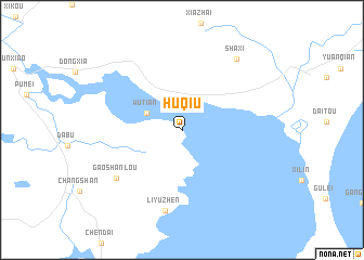 map of Huqiu