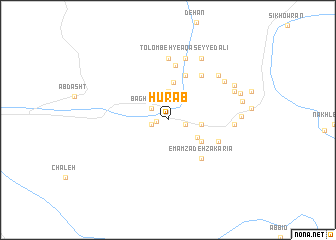 map of Ḩūrāb