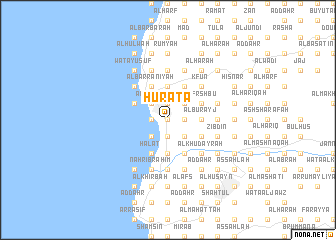map of Ḩūrātā