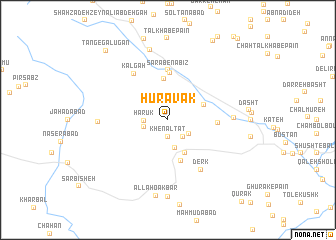 map of Hūravak