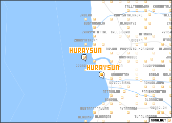 map of Ḩurayşūn