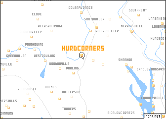 map of Hurd Corners