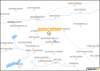 map of Hurd Corner