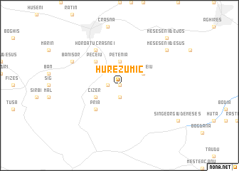 map of Hurezu Mic
