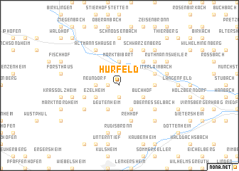 map of Hürfeld