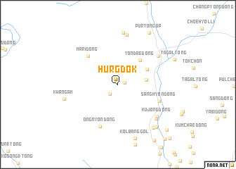 map of Hurgdŏk