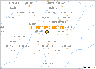 map of Hurinsaya Huasca