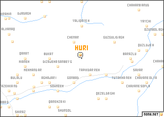 map of Ḩūrī