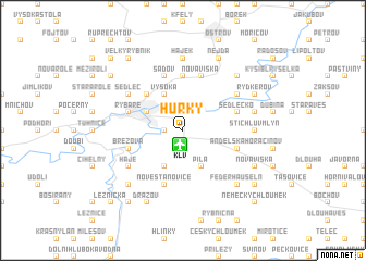 map of Hŭrky