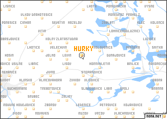 map of Hŭrky