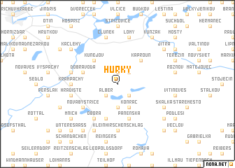 map of Hŭrky