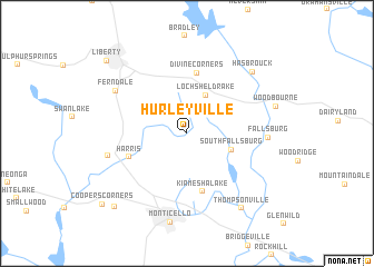 map of Hurleyville