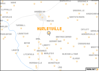 map of Hurleyville