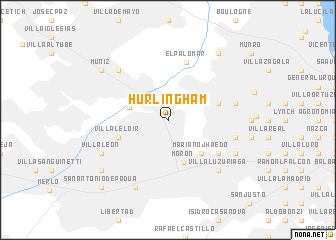 map of Hurlingham