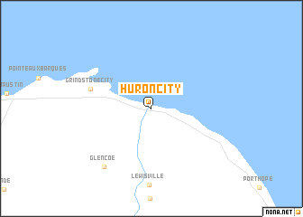 map of Huron City