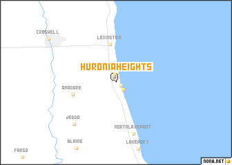 map of Huronia Heights