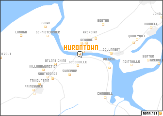 map of Hurontown