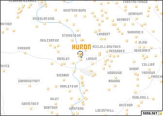 map of Huron