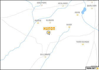 map of Huron