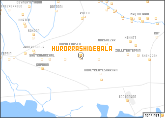 map of Hūr or Rashīd-e Bālā