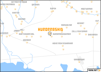 map of Hūr or Rashīd