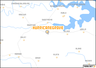 map of Hurricane Grove