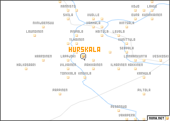 map of Hurskala