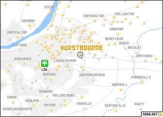 map of Hurstbourne