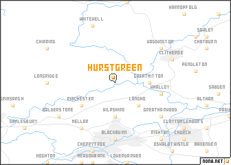 map of Hurst Green