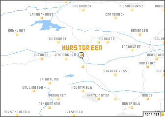 map of Hurst Green