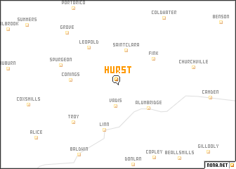 map of Hurst