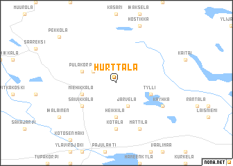 map of Hurttala