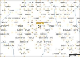 map of Huru