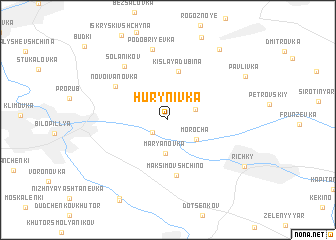 map of Hurynivka