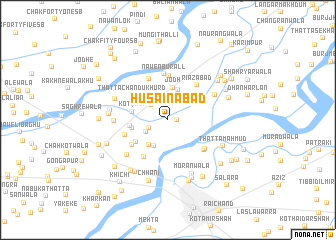 map of Husainābād