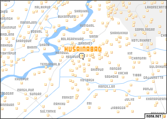 map of Husainābād