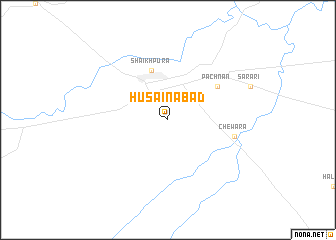 map of Husainābād