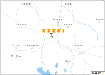 map of Husainganj