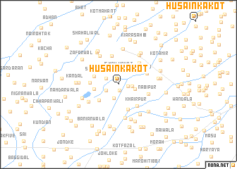 map of Husain ka Kot