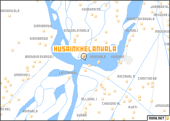 map of Husain Khelānwāla