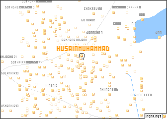 map of Husain Muhammad