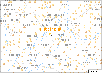 map of Husainpur