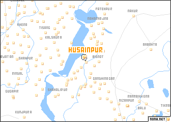 map of Husainpur