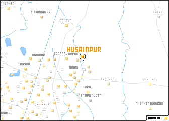 map of Husainpur