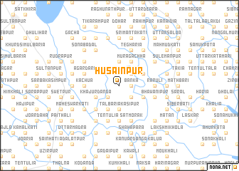 map of Husainpur