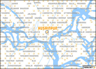 map of Husainpur