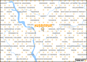 map of Husainpur