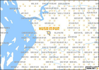 map of Husainpur