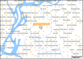 map of Husainpur